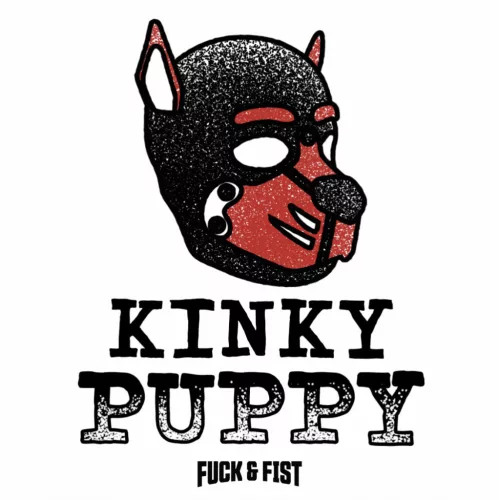 Ideiglenes tetoválás Kinky Puppy fekete-piros 9 x 6,5 cm