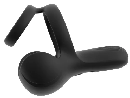 Vibráló golyórögzítő perineum stimuláló 10 rezgésmód szilikon 33 mm 46 mm fekete