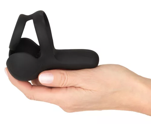 Vibráló golyórögzítő perineum stimuláló 10 rezgésmód szilikon 33 mm 46 mm fekete