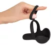 Vibráló golyórögzítő perineum stimuláló 10 rezgésmód szilikon 33 mm 46 mm fekete