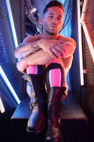 Heatwave térdzokni pink neon színben egy méret 39-45-ös méretig fekete-pink-fehér csíkos