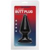 Butt Plug Smooth 12 x 6 cm fekete