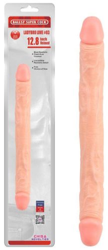 Dupla dildó LadyBro 32 x 3,5 cm