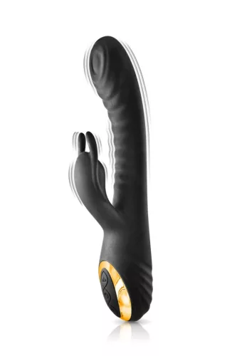 Black Empire Vibrátor Rezgő, Pulsáló, USB-töltés 22,5 cm Fekete