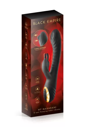Black Empire Vibrátor Rezgő, Pulsáló, USB-töltés 22,5 cm Fekete