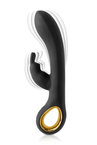 Black Empire Vibrátor 10 mód G-pont stimuláló USB-töltés vízálló fekete 19 cm
