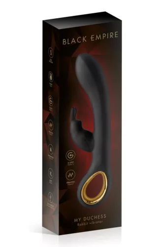 Black Empire Vibrátor 10 mód G-pont stimuláló USB-töltés vízálló fekete 19 cm