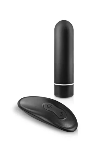 Black Empire Mini vibrátor távirányítós 9 mód vízálló 6,9 cm fekete