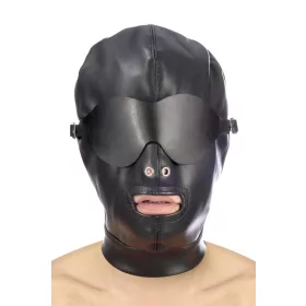   Fetish Tentation Szájmaszk Nyitott Szájjal Szellőző Spandex 32 cm Fekete