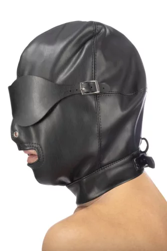 Fetish Tentation Szájmaszk Nyitott Szájjal Szellőző Spandex 32 cm Fekete
