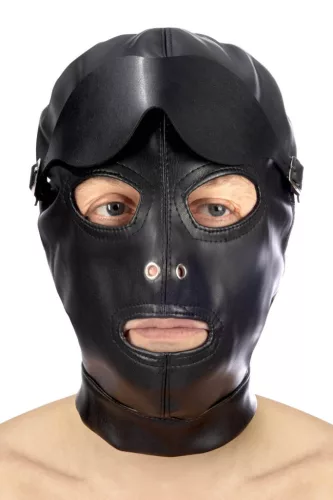 Fetish Tentation Szájmaszk Nyitott Szájjal Szellőző Spandex 32 cm Fekete