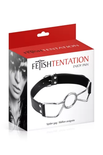 Fetish Tentation Szájpecek Korlátozó állítható 40-56 cm fekete