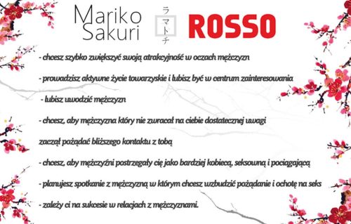 Mariko Sakuri Rosso parfüm nőknek 50 ml