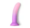 Ombre Dildó Realisztikus, felszívó, strap-on kompatibilis 15 cm fekete