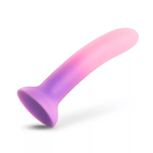 Ombre Dildó Realisztikus, felszívó, strap-on kompatibilis 15 cm fekete