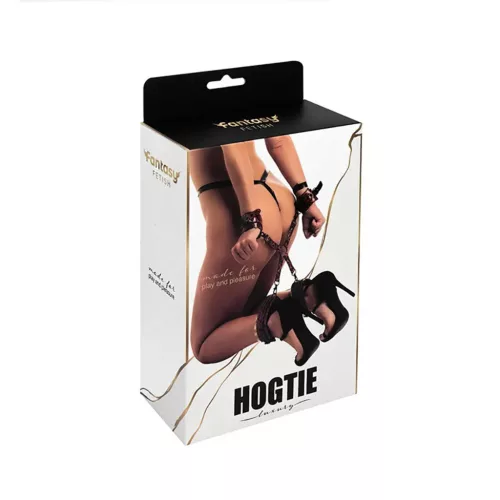 Kötöző Hogtie neoprénteljes, csukló- és bokakötözőkkel fekete