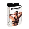 Kötöző mellkasra állítható PU bőr fekete