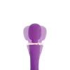 Vibrátor kétszeres rezgés, 12 mód, USB töltés 24 cm lila szilikon