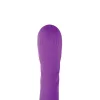 Vibrátor kétszeres rezgés, 12 mód, USB töltés 24 cm lila szilikon