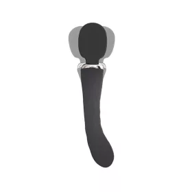   Vibrátor Kettős motoros, 12 mód, USB-töltés 24 cm fekete
