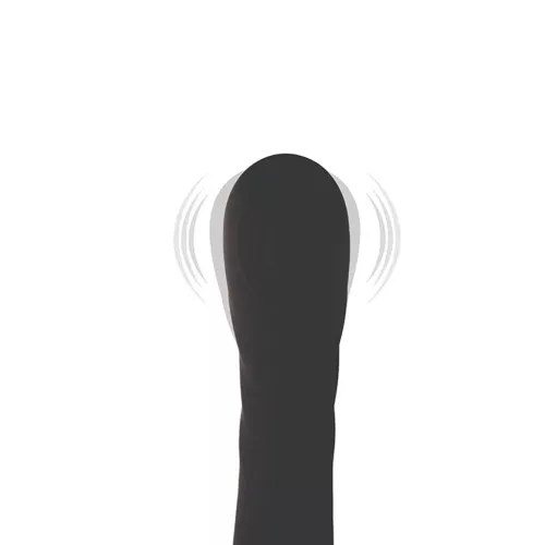 Vibrátor Kettős motoros, 12 mód, USB-töltés 24 cm fekete
