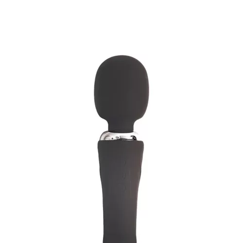 Vibrátor Kettős motoros, 12 mód, USB-töltés 24 cm fekete