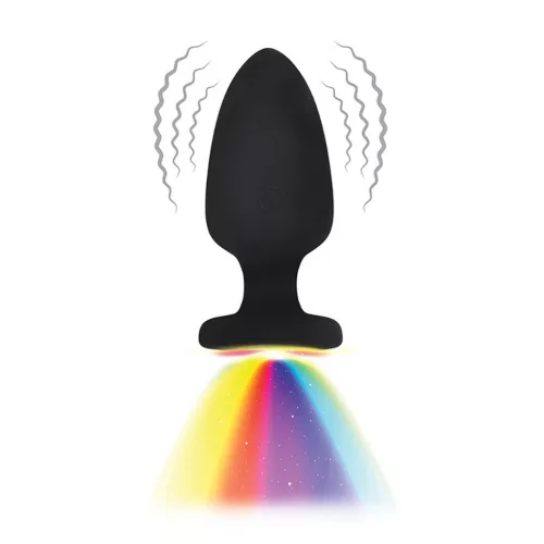 Világító anál dildó vibrátorral