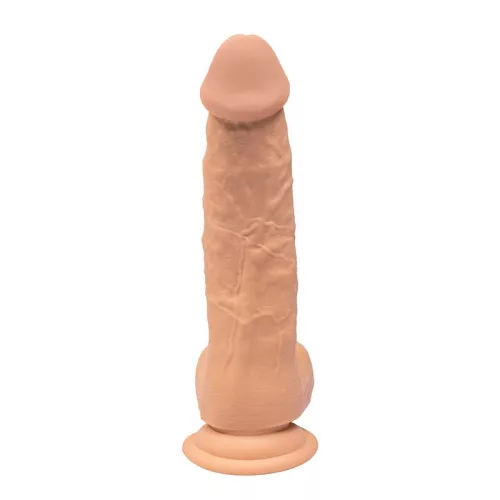 Rotáló vibrátoros dildó 10 mód USB töltés 22 cm fekete