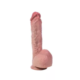   Silikon dildó Rugalmas, erős tapadókorong 21 cm természetes színű