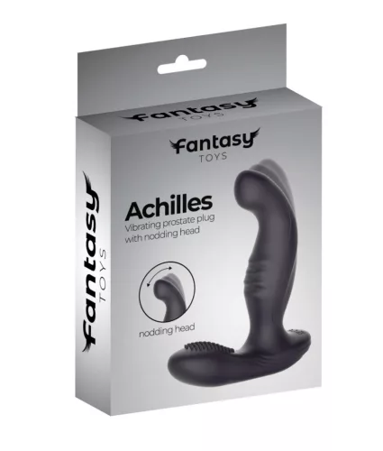 Achilles Prosztata masszírozó Rezgő, lökő, fűthető, távirányítós 13,5 cm szilikon