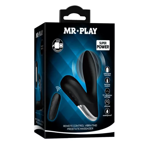 Mr. Play Prosztata stimulátor Ütőérzékelő, 12 mód, felfújható anál plug