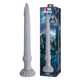   Power Monsters Dildó Mély stimuláció, Pofalázott, Tapadókorongos 43 cm fekete szilikon