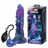 Power Monsters Dildó Pofalzott, Pumpálható, Szilikon 23 cm Nebula-lila
