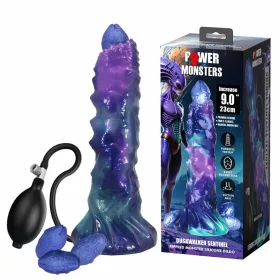   Power Monsters Dildó Pofalzott, Pumpálható, Szilikon 23 cm Nebula-lila