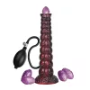 Power Monsters Dildó Pofalzott textúra, erős tapadókorong 29 cm lila