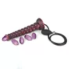 Power Monsters Dildó Pofalzott textúra, erős tapadókorong 29 cm lila