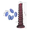 Power Monsters Dildó Pofalzott textúra, erős tapadókorong 29 cm lila