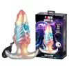 Ebon Leviathan Anál plug Felfújható, Texturált 18 cm ezüstös
