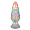 Ebon Leviathan Anál plug Felfújható, Texturált 18 cm ezüstös