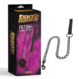   Fetish Connector Kötöző Hosszú, fém lánc 79,5 cm fekete