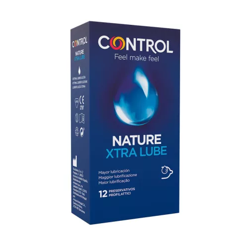 Control Adapta Nature Extra Lube síkosított óvszer - 12 db