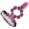 BAILE – szilikon gyűrű 10 nyelv ritmussal pink vibrációval