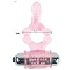 BAILE – szilikon gyűrű 10 nyelv ritmussal pink vibrációval