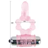 BAILE – szilikon gyűrű 10 nyelv ritmussal pink vibrációval