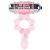 BAILE – szilikon gyűrű 10 nyelv ritmussal pink vibrációval