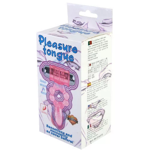 BAILE – szilikon gyűrű 10 nyelv ritmussal pink vibrációval