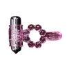 BAILE – szilikon gyűrű 10 nyelv ritmussal pink vibrációval