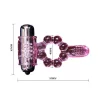 BAILE – szilikon gyűrű 10 nyelv ritmussal pink vibrációval