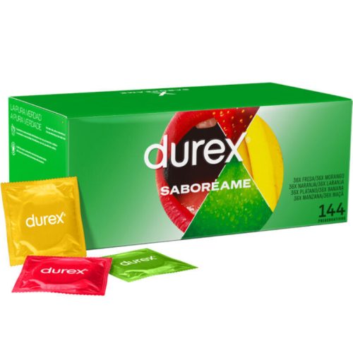 Durex Pleasure Fruits – gyümölcs ízű óvszer 144 db