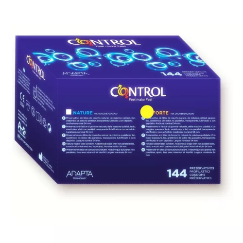 CONTROL ADAPTA FORTE – prémium kondom csomag, 144 db
